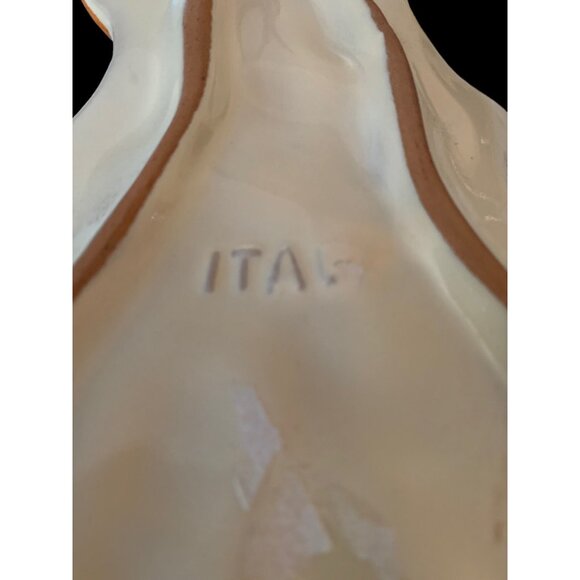 Vintage Pair of Cats Red ware Ceramic Dish Wall Art Hand painted 9.5" x 5" Italy - Picture 6 of 8